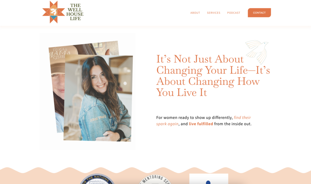 Christian Coaching Squarespace Website